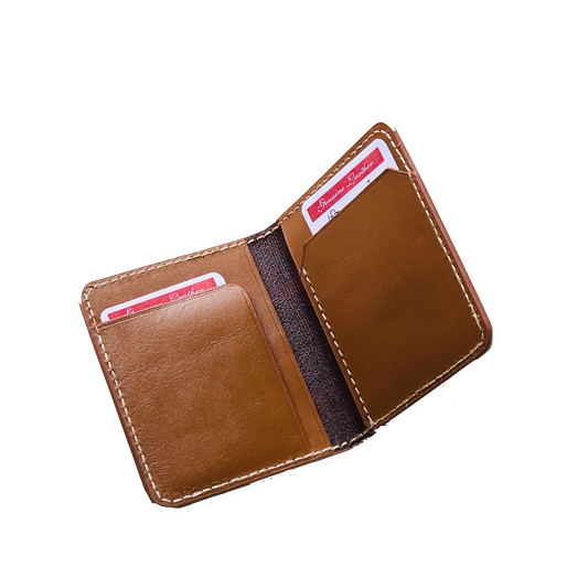 Premium Leather Wallet - Saddle Tan